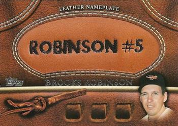 2011 Topps - Manufactured Glove Leather Nameplates #MGL-BRO Brooks Robinson  Front